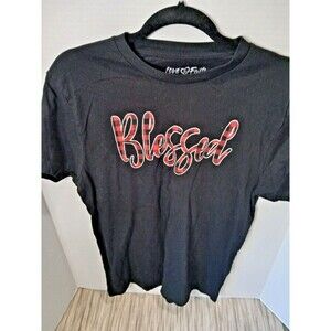 Love & Faith T-Shirt with Blessed on the Front Size Med.